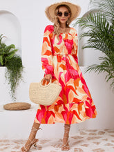 Load image into Gallery viewer, Coral Long Sleeve Midi Dress
