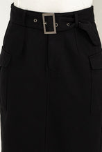 Load image into Gallery viewer, Professional Poise Buckled Belt Cargo Skirt
