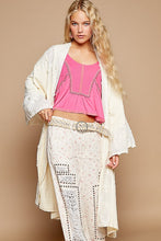 Load image into Gallery viewer, Francis Lace Trim Longline Cardigan
