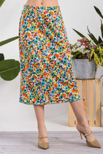 Load image into Gallery viewer, Celeste Floral A-Line Midi Skirt
