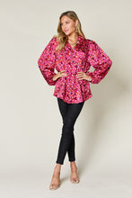 Load image into Gallery viewer, Double Take Full Size Printed Long Sleeve Blouse
