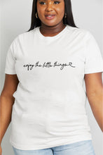 Load image into Gallery viewer, ENJOY THE LITTLE THINGS Graphic Cotton Tee
