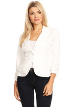 Load image into Gallery viewer, Mel Solid waist length blazer
