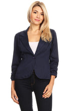 Load image into Gallery viewer, Mel Solid waist length blazer
