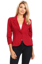 Load image into Gallery viewer, Mel Solid waist length blazer
