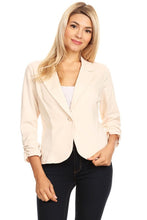 Load image into Gallery viewer, Mel Solid waist length blazer
