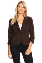 Load image into Gallery viewer, Mel Solid waist length blazer
