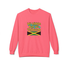 Load image into Gallery viewer, Crewneck Sweatshirt  "Wi Likkle But Wi Tallawah" Jamaican Flag

