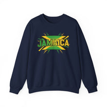 Load image into Gallery viewer, Jamaica Graphic Sweatshirt — Bold Reggae Flag Design
