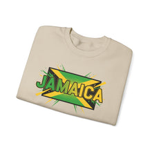 Load image into Gallery viewer, Jamaica Graphic Sweatshirt — Bold Reggae Flag Design
