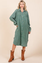 Load image into Gallery viewer, MADDIE Midi Shirt Dress
