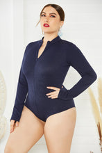 Load image into Gallery viewer, Zip Up Long Sleeve Bodysuit
