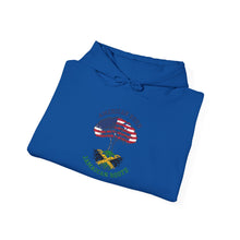 Load image into Gallery viewer, American Born Jamaican Roots Hoodie — Patriotic USA/Jamaica Flag Graphic
