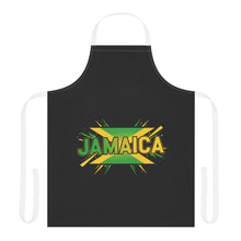 Load image into Gallery viewer, Jamaica Flag Apron — Caribbean Kitchen Chef Apron with Bold Jamaica Text
