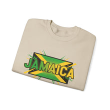 Load image into Gallery viewer, Jamaica Flag Graphic Sweatshirt — Retro Reggae Island Pride Crewneck
