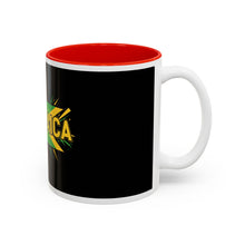 Load image into Gallery viewer, Jamaica Flag Two-Tone Accent Mug — 11oz/15oz
