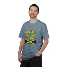 Load image into Gallery viewer, Jamaican Pride T-Shirt – "Wi Likkle But Wi Tallawah" Graphic Tee
