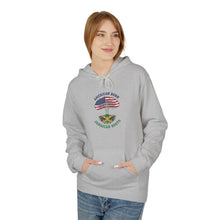 Load image into Gallery viewer, American Born Jamaican Roots Hoodie — USA &amp; Jamaican Flag Heritage Pullover
