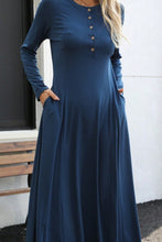 Load image into Gallery viewer, Victoria Maxi Dress with Pockets
