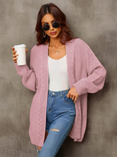 Load image into Gallery viewer, Angel Wings Warm Fall Mixed Knit Open Front Longline Cardigan
