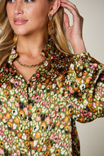 Load image into Gallery viewer, Double Take Full Size Printed Long Sleeve Blouse
