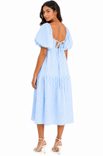 Load image into Gallery viewer, Chloe Plaid Square Neck Midi Dress
