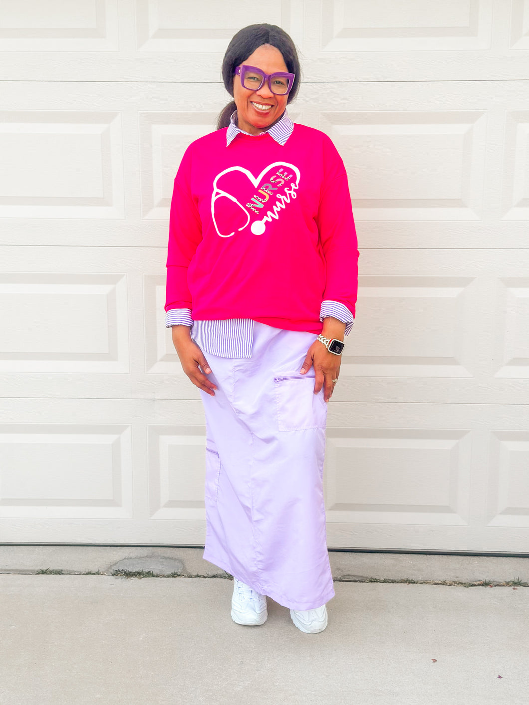 Stethoscope Heart Nurse Sweater