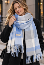 Load image into Gallery viewer, Fringe Plaid Scarf

