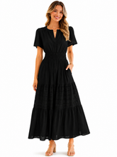 Load image into Gallery viewer, Marley Short Sleeve Tiered Midi Dress
