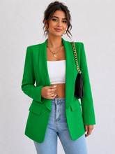 Load image into Gallery viewer, Khlie Shawl Collar Long Sleeve Blazer
