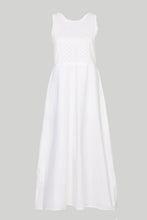 Load image into Gallery viewer, Cross-back Midi Dress in Eyelet Embroidery

