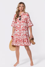 Load image into Gallery viewer, Lola White Red Dress
