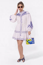 Load image into Gallery viewer, Allison Dress (White Blue)
