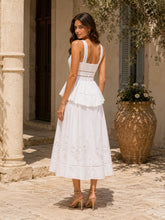 Load image into Gallery viewer, Valentina Mediterranean Charm Embroidered Midi Dress

