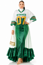 Load image into Gallery viewer, Jasmine Plus Size Jersey Top Ruffle Hem Panel Dress
