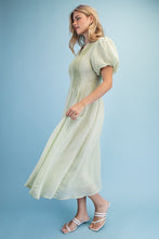 Load image into Gallery viewer, Brianna Textured V-Neck Midi Dress
