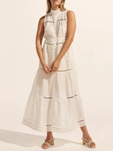 Load image into Gallery viewer, Hollow Out Sleeveless Midi Dress
