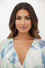 Load image into Gallery viewer, Floral Print Bohemian Maxi Dress with Balloon Sleeves
