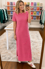 Load image into Gallery viewer, Macy Scalloped Maxi Tee Dress
