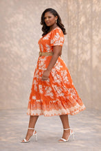 Load image into Gallery viewer, Sunset Bloom Midi Dress
