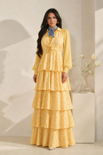 Load image into Gallery viewer, Haley Halter Neck Tiered Maxi Dress
