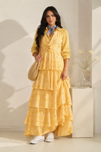 Load image into Gallery viewer, Haley Halter Neck Tiered Maxi Dress

