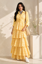 Load image into Gallery viewer, Haley Halter Neck Tiered Maxi Dress

