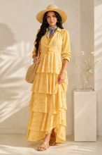 Load image into Gallery viewer, Haley Halter Neck Tiered Maxi Dress
