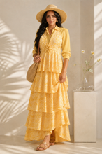 Load image into Gallery viewer, Haley Halter Neck Tiered Maxi Dress
