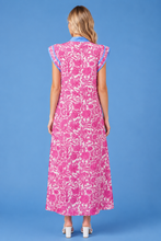 Load image into Gallery viewer, Carley Floral Print Ruffle Cap Sleeve Dress
