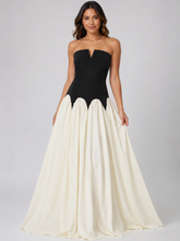 Load image into Gallery viewer, Taylor Two Tone Tube Maxi Dress
