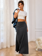Load image into Gallery viewer, Katelyn Solid Elastic Waist Maxi Skirt
