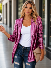 Load image into Gallery viewer, Festive Season Sequin Blazer
