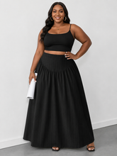 Load image into Gallery viewer, Ruched Maxi Skirt with Pockets
